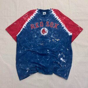 Vintage 90s Lee Sport Boston Red Sox tie dye single stitch graphic tee
